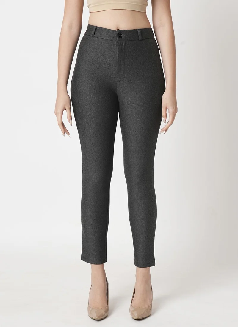 جلو باص بنطلون نسائي سكيني بخصر مرتفع وقماش مطاطي من جلوبس